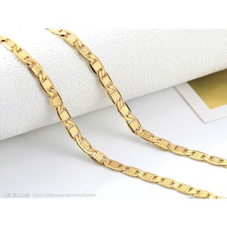 項鍊【K D3111】金幣元寶 寬0.4 長46公分 鍍18K金 抗過敏 防退色 土豪金 韓勢力