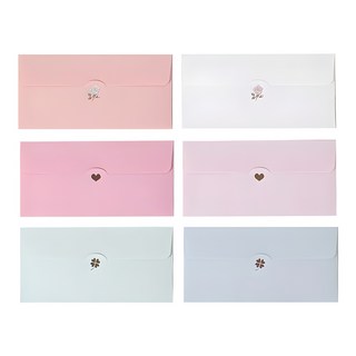 Toktok Fancy 1000 燙金符號信封 6款組, 6個裝, 綜合色