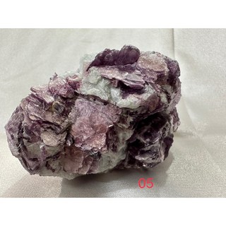 遇見 紫雲母 原礦 紫鋰雲母 紫雲母原礦 天然水晶 水晶原礦 礦標, 1個, 14(2顆）,天然水晶不完美