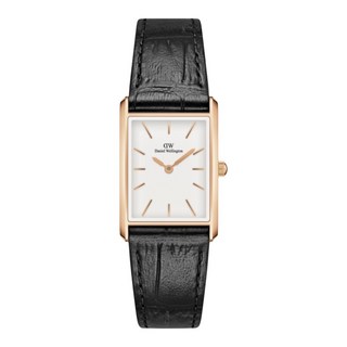 DW Daniel Wellington BOUND系列 黑色鱷魚紋皮革錶 DW00100693 22mm 女錶