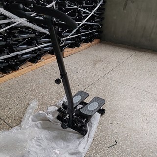 臺灣發貨 踏步機 登山式踏步機 液壓腳踏機 美腿機 橢圓機臀腿雕塑 健走機 買一送二拉繩 工具 健身瘦腿, 手扶款-黑灰色, 黑灰色