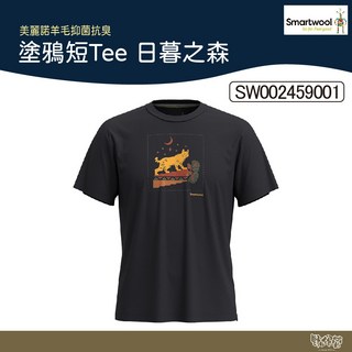 Smartwool 黑色 SW002459001 美麗諾羊毛 T恤, L