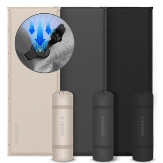 디센느 자충매트 고속 자동충전 에어매트 확장형 캠핑 매트 5cm, 1개, 블랙