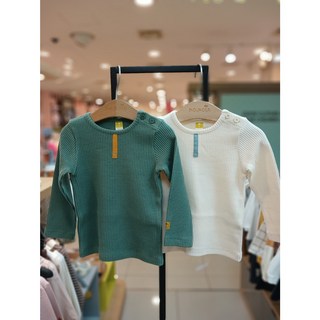 모이몰른 24겨울 클립슬림골지스판티셔츠M244TSF01P 신축성 좋은 골지원단으로 데일리로 입기편한 기본 티셔츠