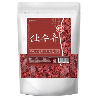 건강중심 국산 구례 산수유 씨없는 건산수유, 1개, 500g