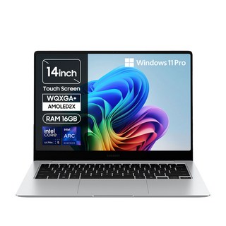 [삼성전자 공식파트너] 갤럭시북5 프로 14인치(35 5cm) 인텔 Ultra 5 터치스크린 서울/경기 퀵서비스 최대 2만원 지원, Z-A51AS, WIN11 Pro, 16GB, 2TB, 실버