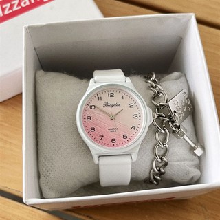 Biogélai 漸變色簡約石英錶 附手鍊