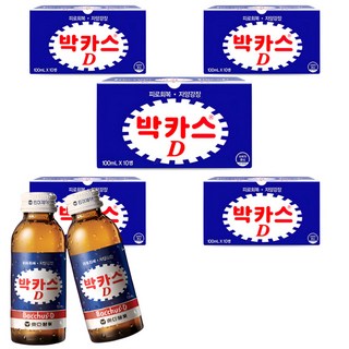 박카스 D 드링크 50병 한박스 바카스 타우린 박카스 디 비타민 피로 회복 카페인, 100ml, 50개입