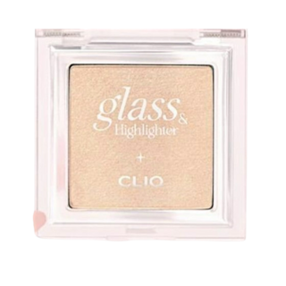 CLIO Glass & Highlighter 光感提亮盤 03 Peach Pearl 蜜桃珍珠，打造水光肌, 1個, 02 Smooth Dough