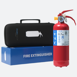 파라텍 차량용 소화기 0.7kg 파우치케이스(시중가15000원) 무상 공급 분말소화기 차량소화기 자동차소화기 휴대용소화기 가정무료배송 현대자동차/르노자동차/포르쉐코리아 납품중, 1개