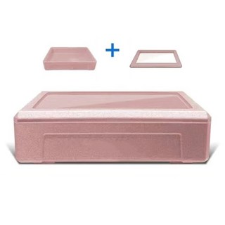 食品級保溫箱 EPP保麗龍箱 保冰箱 保冰盒 冷藏箱 可疊加透明蓋