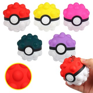 몬스터볼 레인보우 파스텔 볼 푸쉬팝 말랑이 무한 공놀이 주물럭, mc541 레드