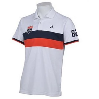 le coq sportif GOLF 藍鯨高爾夫男士短袖高爾夫球衫 QG1510（白）