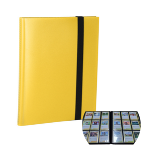 9포켓 카드앨범 바인더 360장 포켓몬 카드 스포츠 유희왕 카드 앨범, 옐로우, 1개