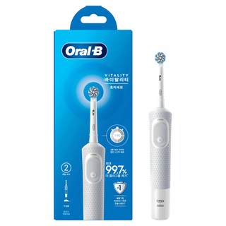 Oral-B 歐樂B Vitality電動牙刷, D100, 白色(超細毛), 1支