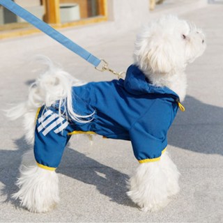 강아지우비 빛 반사 레인코트 비옷 강아지옷Blue, 블루, 1개