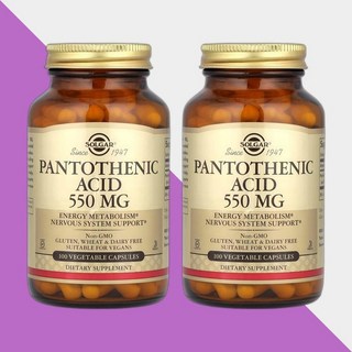 솔가 판토텐산 비타민B5 판텐토산 판톤텐산 비타민B군 550mg 100캡슐 2개