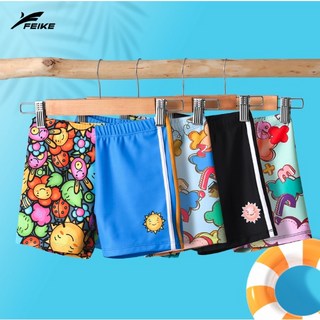 《台灣現貨》 FEIKE飛客 兒童拼接撞色泳褲 防曬/速乾