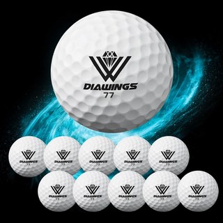 [윅스] 메이저브랜드 로스트 골프공 로스트볼 A+급 본사 직접 선별 깨끗한 볼, 3개, 10개입, [다이아윙스] 화이트
