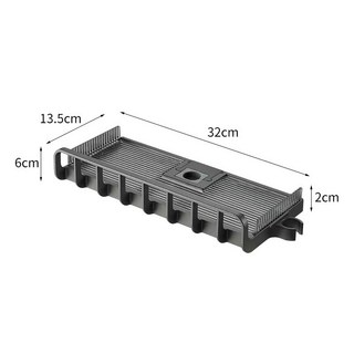 台灣出貨 衛浴置物架 衛生間浴室置物架 花灑托盤 淋浴房 沐浴露 牆上收納架 免打孔置物架, 槍灰色, 1個