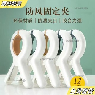 【台灣發貨】曬被夾曬衣服防風吹落家用無痕晾被子夾子固定夾緊曬被子刺繡夾 防風夾 小夾子 多功能夾子 晾衣 YVDQ, 1個, 強力防風有效固定+咬合力強:【2個裝】,新品特購-【無痕防風被夾】