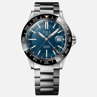 BALL 波爾(DG9002B-S1C-BE)B2_Engineer III 自體發光微型氣燈陶瓷圈三時區機械錶-藍, 1個