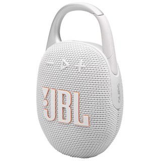 JBL Clip 5 可攜式防水藍牙喇叭，輕巧便攜，防水設計，多色可選, 白色