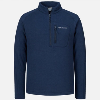 컬럼비아 남성 기본 솔리드 하프 집업 플리스 티셔츠