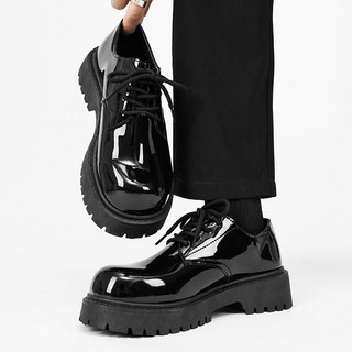 新款英倫風男士商務休閒皮鞋 - 臺灣出貨 防滑耐磨