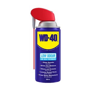 WD-40多用途產品低氣味配方300ml，除鏽、潤滑、清潔、防鏽多功能, WD-40微氣味 附專利活動噴嘴 300ML, 1個, 300mL