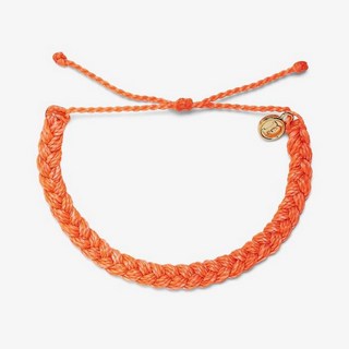 Pura Vida 美國手工 STRAWBERRY 粉甜橘草莓編織可調式手環