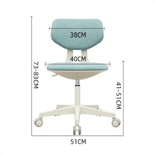 YOKA 佑客家具 精靈椅-萬用椅 美甲椅 美容椅 親子成長椅 伴讀椅 含運 座談椅 學習椅 升降椅 多功能兒童椅, 升級亞麻棉-綠色, 1個