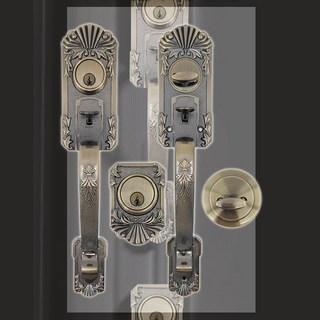 고급 엔틱 모던 주택 현관문 투키손잡이 바록 봉키 대문 패션문 주택문 경첩 피벗힌지 컴키 키박스, 투키(A-220) 현관문손잡이