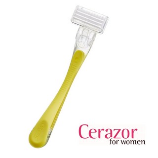 세레이져 세라믹 여성용제모기 면도기 겨드랑이털 팔다리털 얼굴솜털 제거 브라질리언왁싱 셀프제모, 1개, 세레이져 옐로우