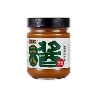黃氏商行 六必居純芝麻醬 花生醬 二八醬 火鍋沾醬 拌麵醬 涼麵沾醬, 1個, 二八醬（花生80%芝麻20%）200g