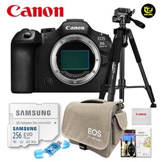 캐논 정품 EOS R6 Mark III BODY/프리미엄 삼각대 패키지 7종세트/256G+전용가방+삼각대+카드리더기+청소도구+극세사융+액정보호필름/TJ, R6 Mark III BODY