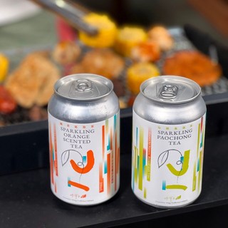 氣泡茶 橘子風味/包種茶, 24個, 330ml