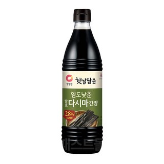 청정원 햇살담은 염도낮춘 발효다시마간장 840ml, 1개
