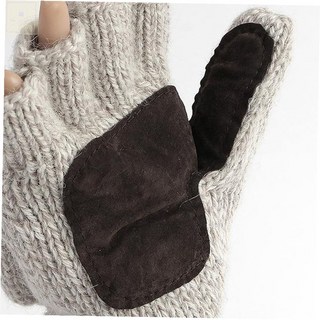 진정2호 방한장갑 오픈형 벙어리장갑 오트밀