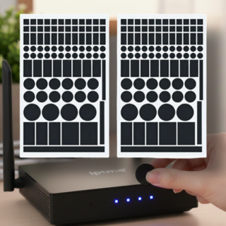 워커앤트 1+1 LED 불빛차단 암막스티커 빛차단스티커 2장 1세트, 블랙1+1