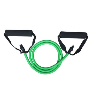 CJIT 多功能一字拉力器 瑜伽TPE乳膠拉力繩 腳蹬彈力繩 力量訓練健身用品, 綠色25磅, 1個