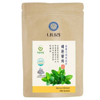 레몬밤차 생분해 HACCP 인증 티백, 3박스, 50개입, 1g