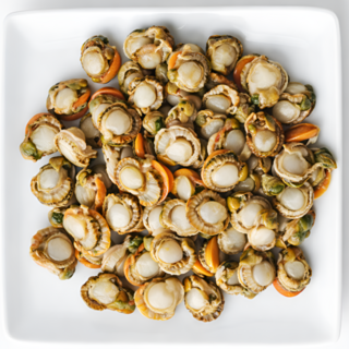 [산지직송] 국산 자숙 홍가리비 살 손질 가리비 제철 통영 고성, 4개, 100g 내외