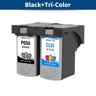 프린트 프린터 호환 HINICOLE-PG 50 CL 잉크 카트리지 교체 캐논 Pixma MX308 세트, 1개, 03 1 Black 1 Color