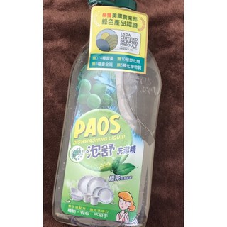 泡舒PAOS 1000g 綠茶去油除腥 洗潔精, 1個