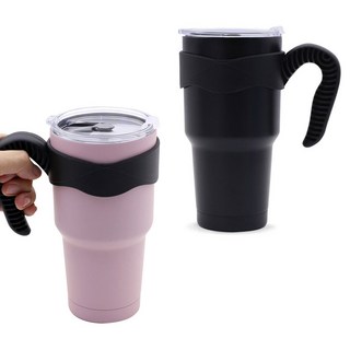 분리형 손잡이 대용량 대형 이중 텀블러 스텐인레스 900ml 아이스커피 맥주 사무실 보온 보냉 컵, 블랙