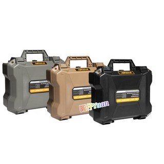 FMA 圓仔 加厚加大型手提箱 防水防撞硬式槍箱『黑、沙、灰』儀器設備 相機工具 收納箱 安全防護生存, 1個, 40666-[黑色]