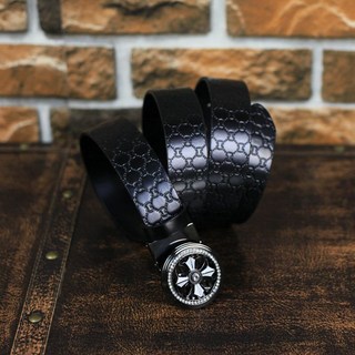 LB-22071時來運轉自動扣窄版牛皮皮帶/頭層牛皮/復古/彈力/耐拉/個性