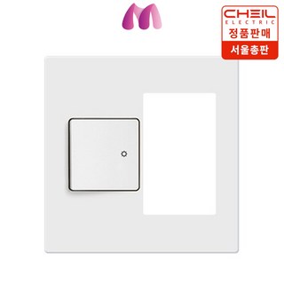 제일전기 디노 1구 스위치 + 온도공란(우), 1구 스위치＋온도공란(우), 1개