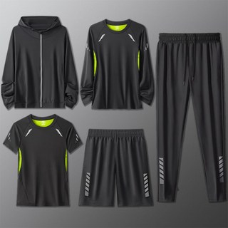 클라우드벨 남성 드라이핏 소재 달리기 헬스 라이딩 트레이닝 기능성 운동복 5종세트